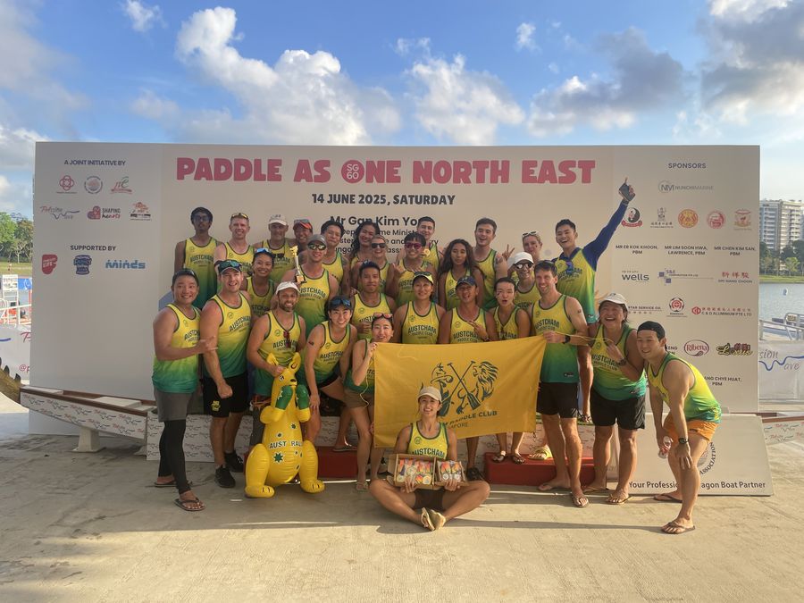 Austcham medals from the Club Crew World Championships